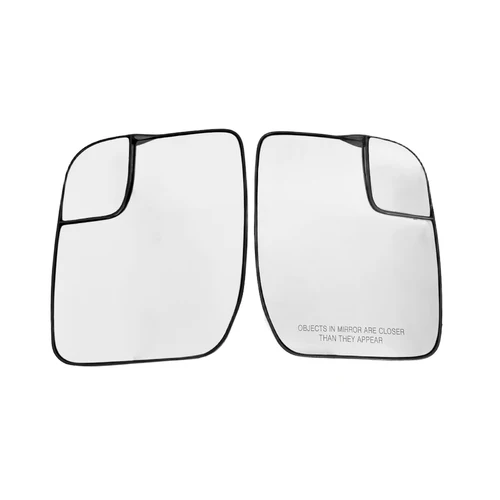 Imagen 2 del producto Para Ford E150 E250 E350 2010-2014 1x lente de visión trasera izquierda derecha espejo dividido puerta calentada accesorios retrovisores de vidrio vehículo