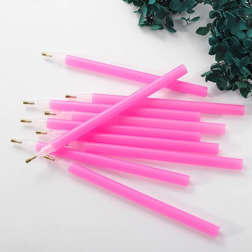 Wholesale 10/50/100 PCS Plastic Diamond Painting Pens Point Drill Tool Square Round Drill Embroidery Mosaic DIY Hand Craft Tool
