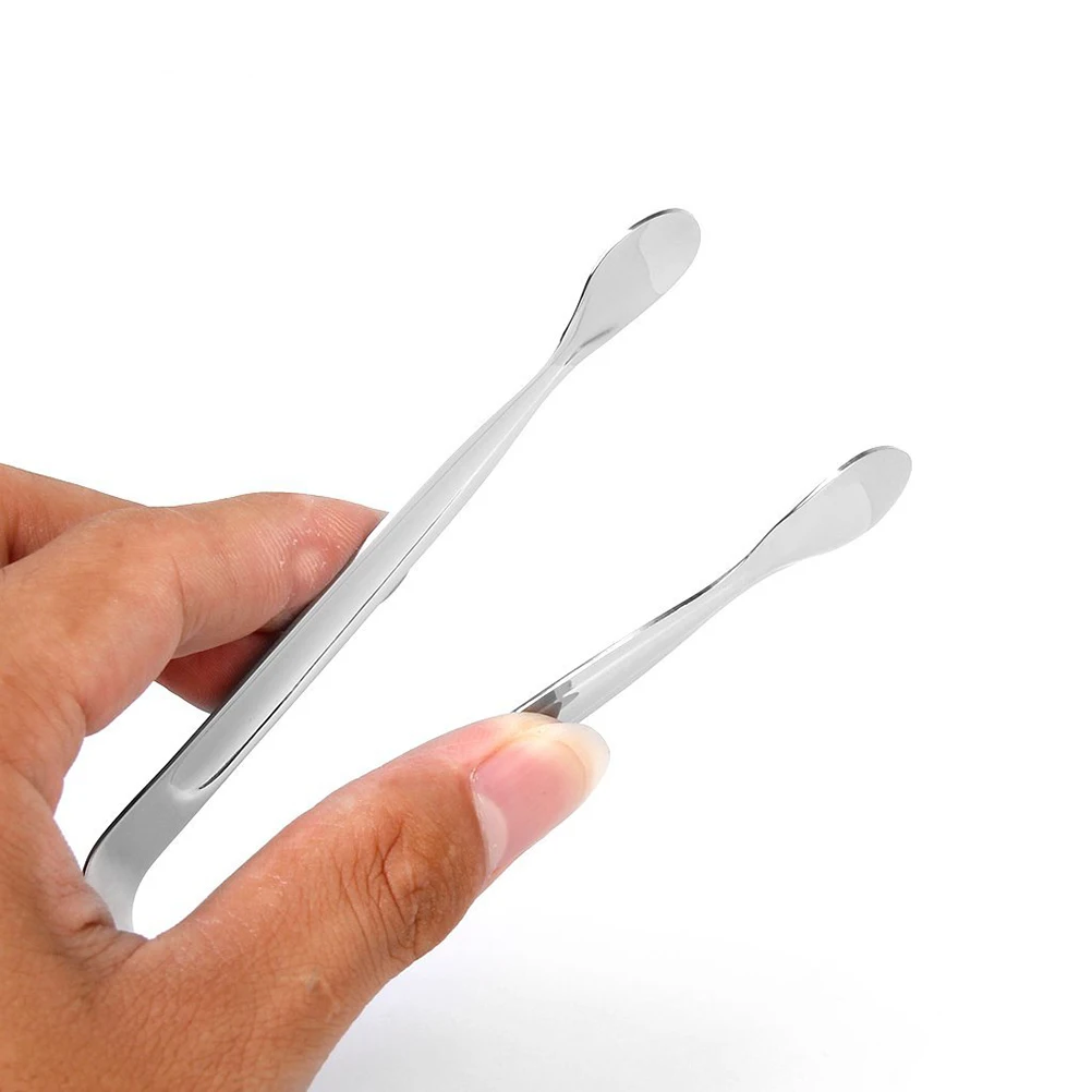 

Biscuit Tongs 12 CM Silver Stainless Steel Kitchen BBQ Serving Compact Gripper Easy Cleaning Dishwasher Food