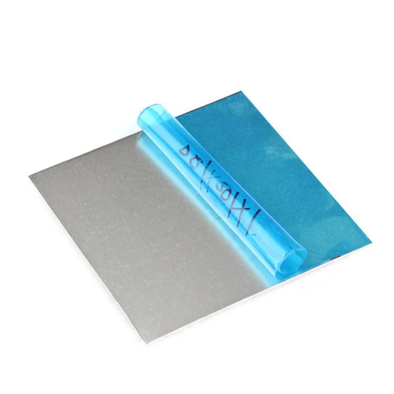 1Pc THK1/2/3/4/5mm Aluminum Plate Flat Metal Machinery Parts Electrical Application DIY Material Board With Film