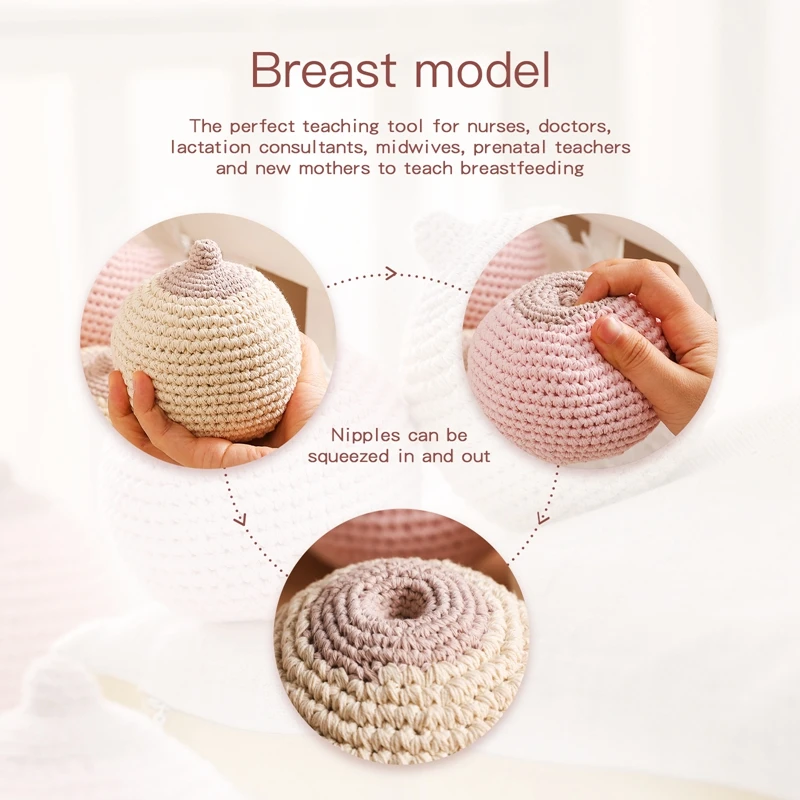 Let\'s Make – anneau de dentition musical pour bébé, hochet en Crochet fait à la main, jouet, modèle d\'allaitement, cadeau pour enfant, 1 pièce