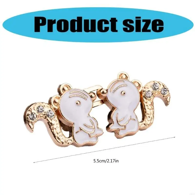 Squirrels Waist Pin Shawl Clip Waist Brooch Hook for Jeans Pants Buckle Waist Tightener Button Accessories 3/6PCS