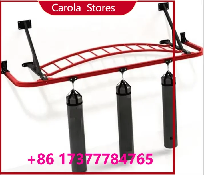 Commercial Grade 5×12FT Punching Bag Mounting Rack Mobile Trolley Frame for Multiple Boxing Bags Placement