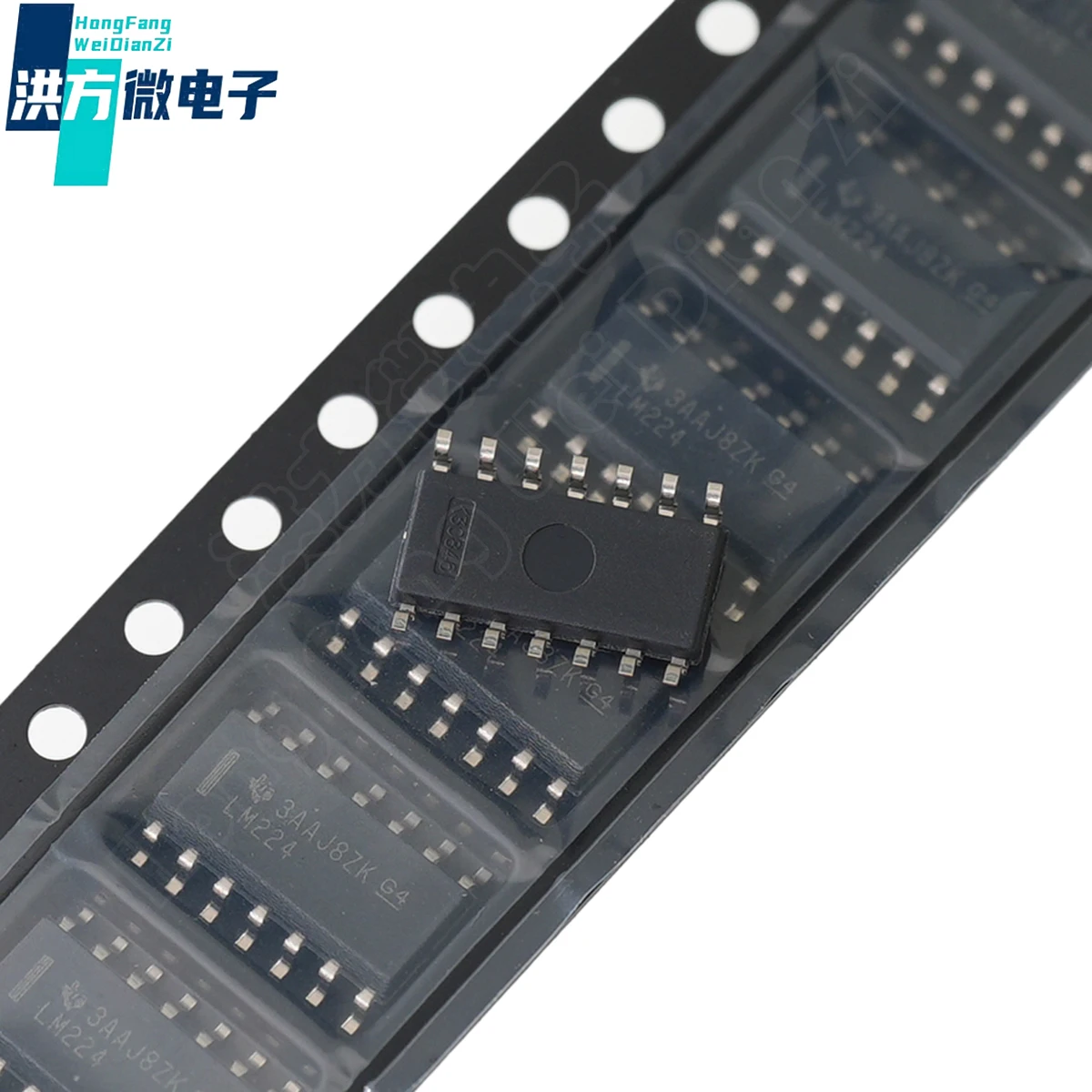 20-100PCS original, universal four-way operational amplifier, 0.5V/us, 20nA, 1.2MHz, SOP-14: LM224DR。Marking:LM224