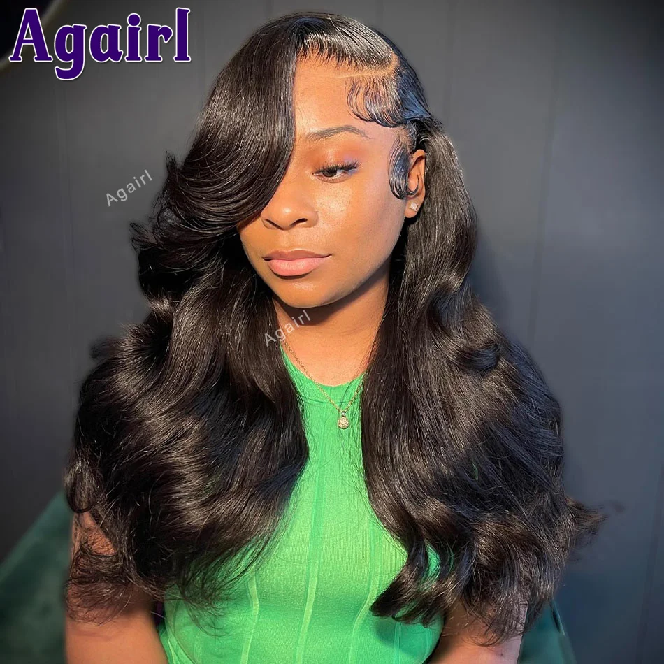 13X6 Dark Purple Lace Front Human Hair Wigs 13x4 Ready Go Body Wave Lace Frontal Wig PrePlucked 6X4 Lace Closure Wig 200 Density