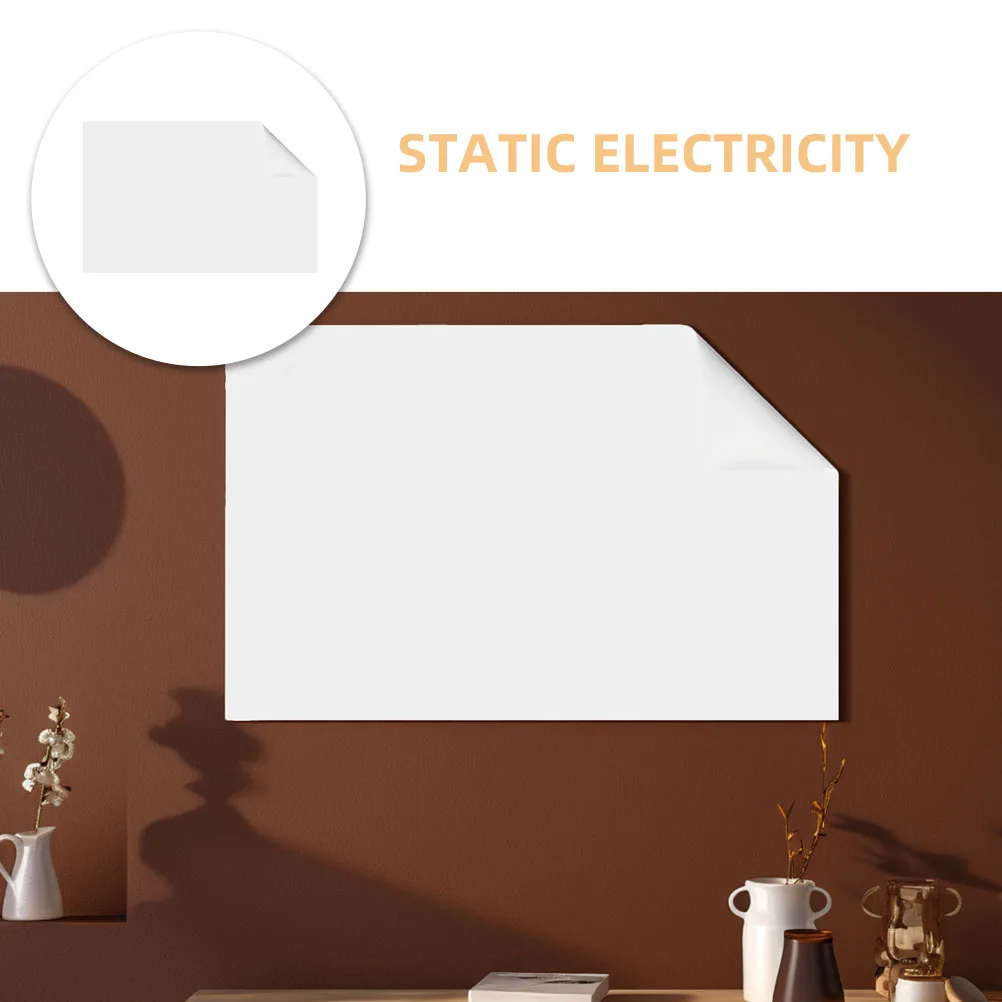 1 rotolo di adesivo da parete cancellabile a secco, lavagna adesiva statica, superficie di scrittura liscia riutilizzabile per la pianificazione della nota della casa, della scuola dell'ufficio