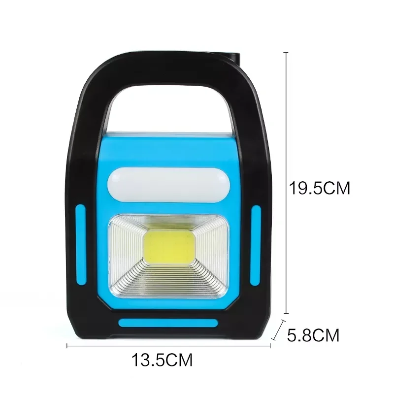 Imagem -05 - Carregador Solar Lanterna Luz de Emergência Portátil Led Recarregável Destaque Multifuncional Luz de Acampamento à Prova Dágua