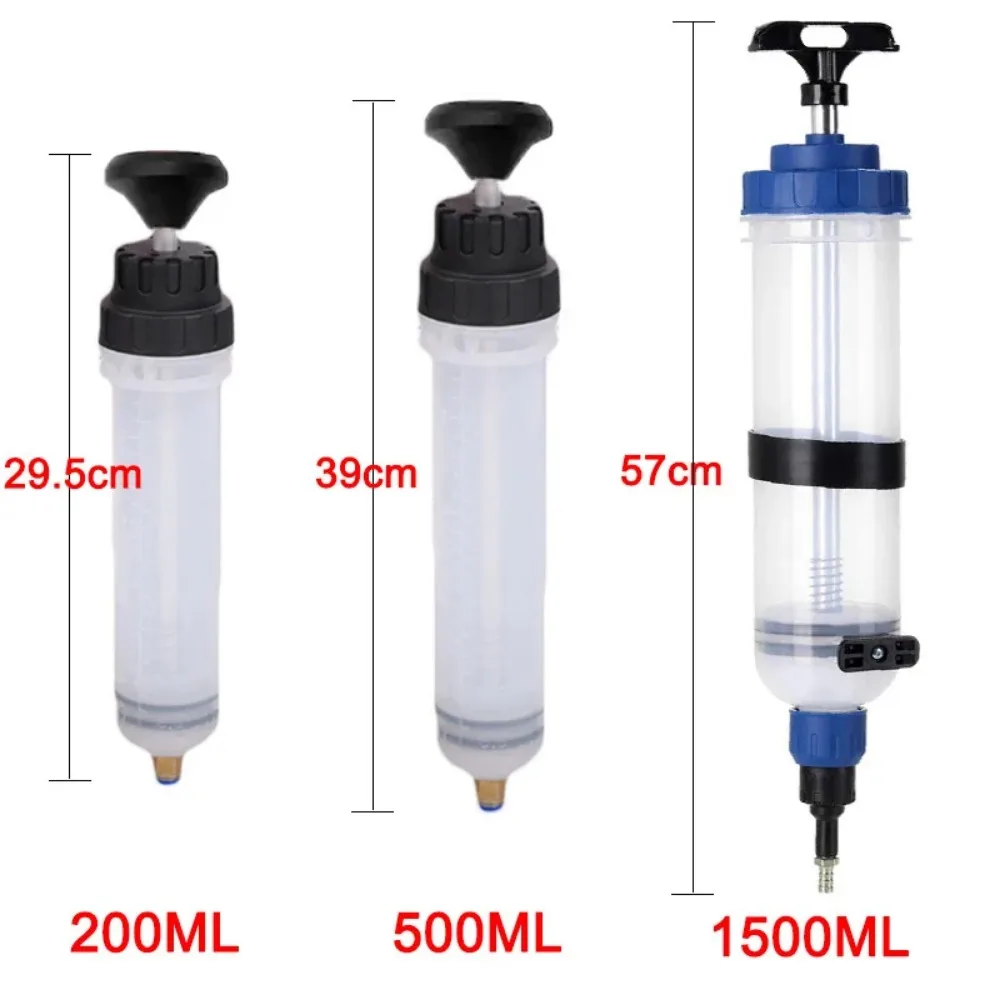 200/500/1500cc Oil Fluid Extractor Filling Oil Change Syringe Bottle Transfer Automotive Fuel Extraction Pump Oil Extractor Pump