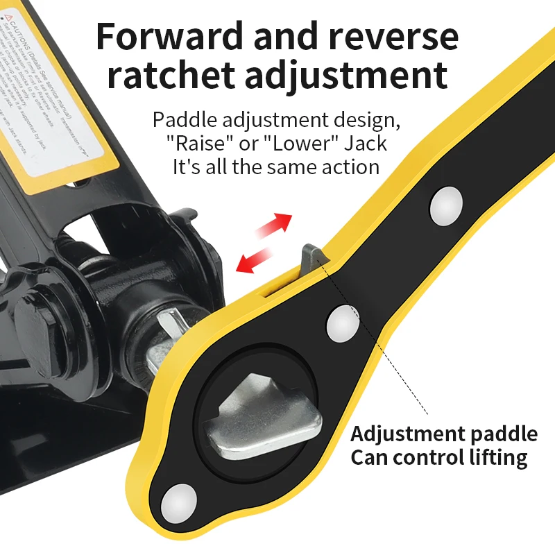 LUXIANZI Universal Car Jack Ratchet Wrench For Garage Tire Wheel Lug Handle Phillips Wrench Labor-saving Car Repair Tool