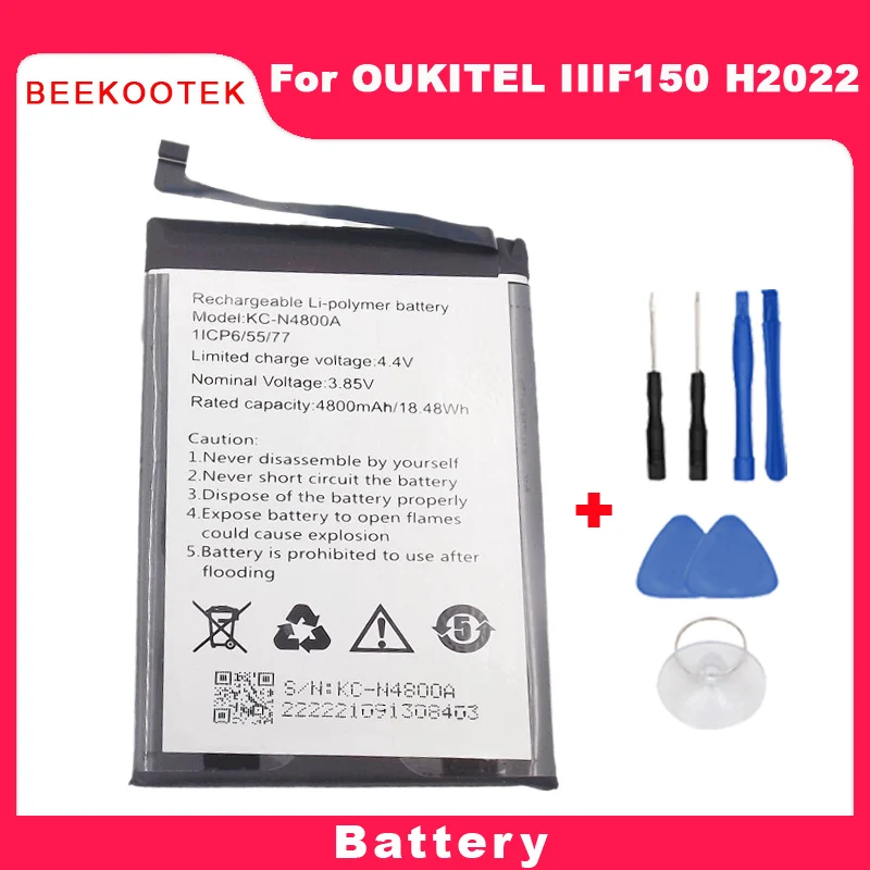 

IIIF150 H2022 Battery Original Battery Built in Cellphone Battery Replacement Accessories For Oukitel IIIF150 H2022 Smart Phone