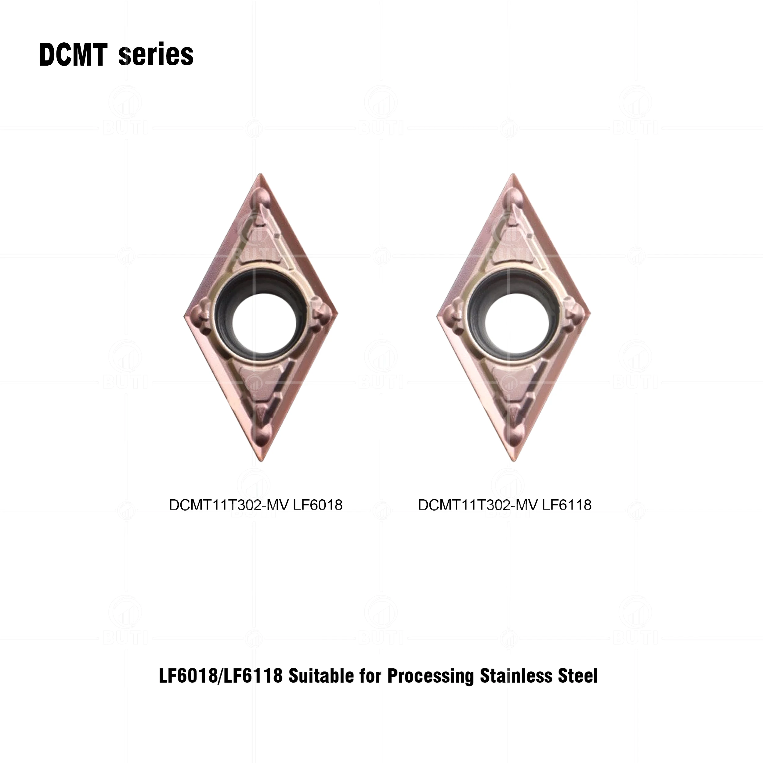 Imagem -05 - Deskar-cnc Inner Hole Turning Blades Cutter Tools para Processamento de Aço Inoxidável Dcmt11t302-mv Lf6018 Lf6118 100 Original