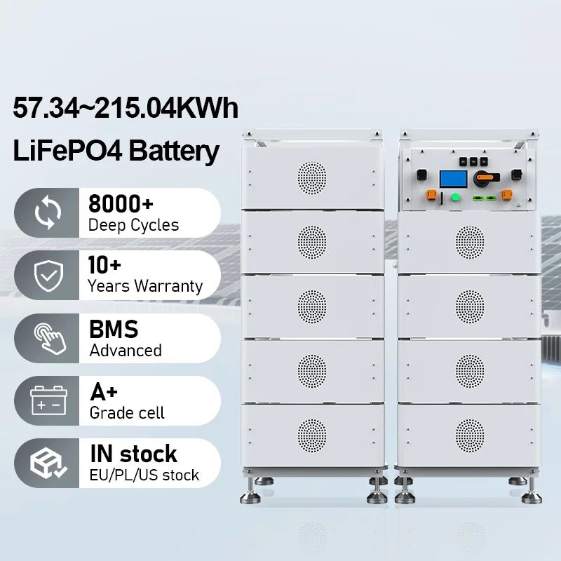 Industrial Commercial Battery On-Grid Energy Storage System with 500kW Power Bank Station 500kWh Lifepo4 Battery Type