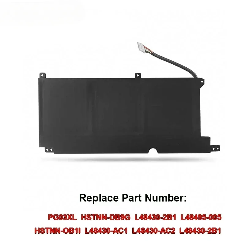 New PG03XL Laptop Battery For HP Pavilion Gaming 15-DK dk0003nq 15-dk0020TX 15-ec 15-ec0000 OMEN 5X FPC52 Series 52.5Wh 11.55V