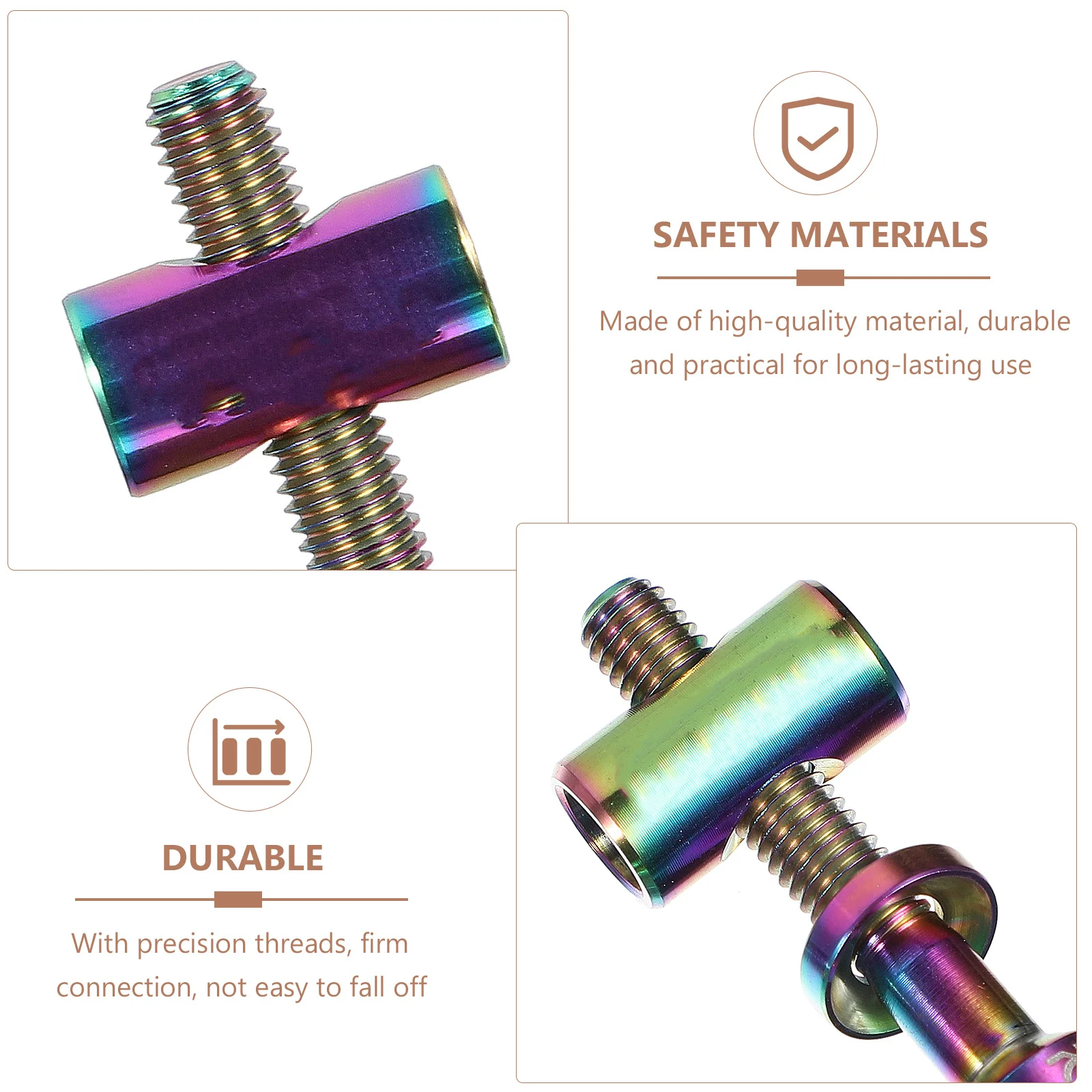 2 قطعة عالية الجودة التيتانيوم Seatpost مسامير مقعد الدراجة آخر مسامير ثابتة مقاومة للتآكل الدقة صالح للدراجات اكسسوارات #2