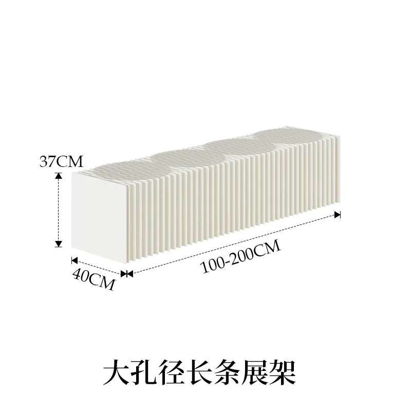 Rak Display Strip Apertur Besar Bercahaya 18 Kertas Rak Kantor Komersial Rak Display Acara Pameran Stand