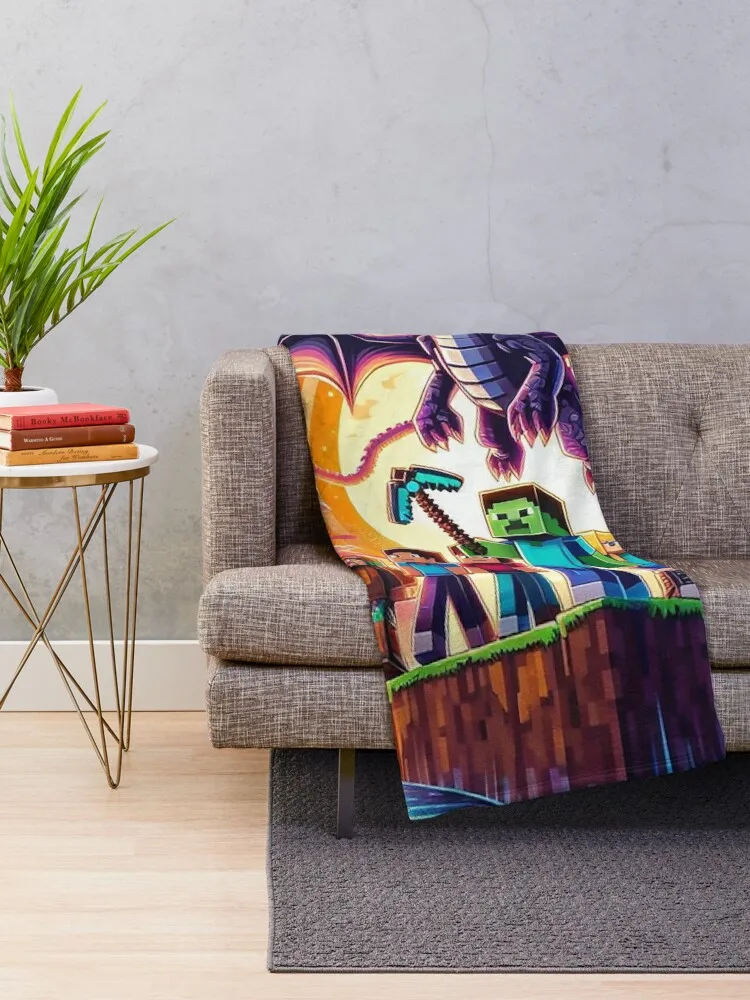 Ender dragon Throw Blanket Cute Giant Sofa Softest Blankets