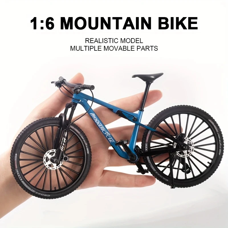Vintage Metal Mountain Bikeรุ่นเดสก์ท็อปมินิคลาสสิกจักรยานของเล่นDie-Cast Fingerชุดตกแต่งบ้าน