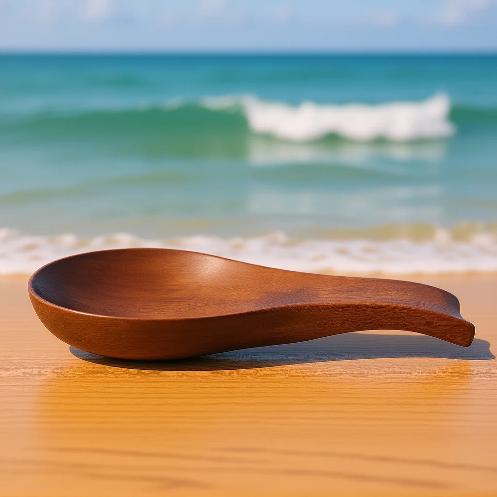 

Solid Wood Spoon Rest Japanese Style Kitchen Counter Spoon Holder Dining Table Utensil Rest Wooden Tableware Holder Stove Top