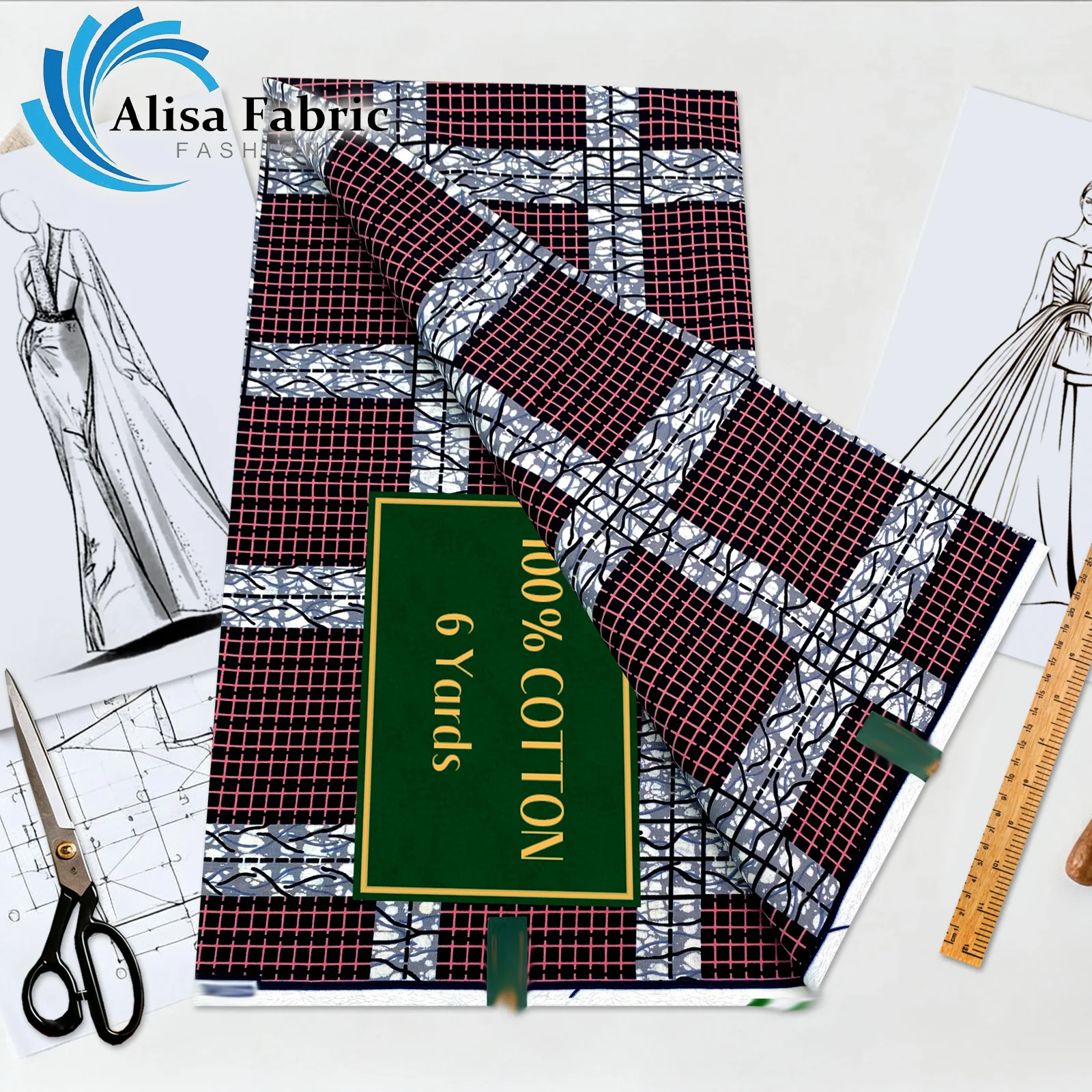 

100% хлопок, голландская африканская ткань, веск, новинка 2025, высококачественные африканские восковые ткани, оптовая продажа для модных платьев