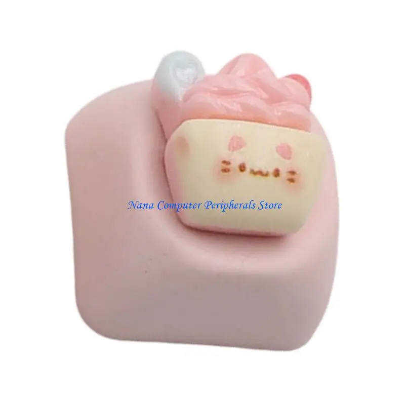 F68C جميل راتنج خنزير الراتينج Keycaps الفن الميكانيكي الملحقات نظام الألوان الزخرفية