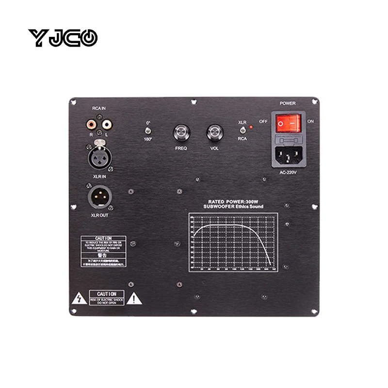 YJCO TPA3255 Digitales Subwoofer-Verstärkerboard 300W/600W HiFi Aktiver Lautsprecher-Leistungsverstärker mit RCA/XLR Symmetrischem Eingang