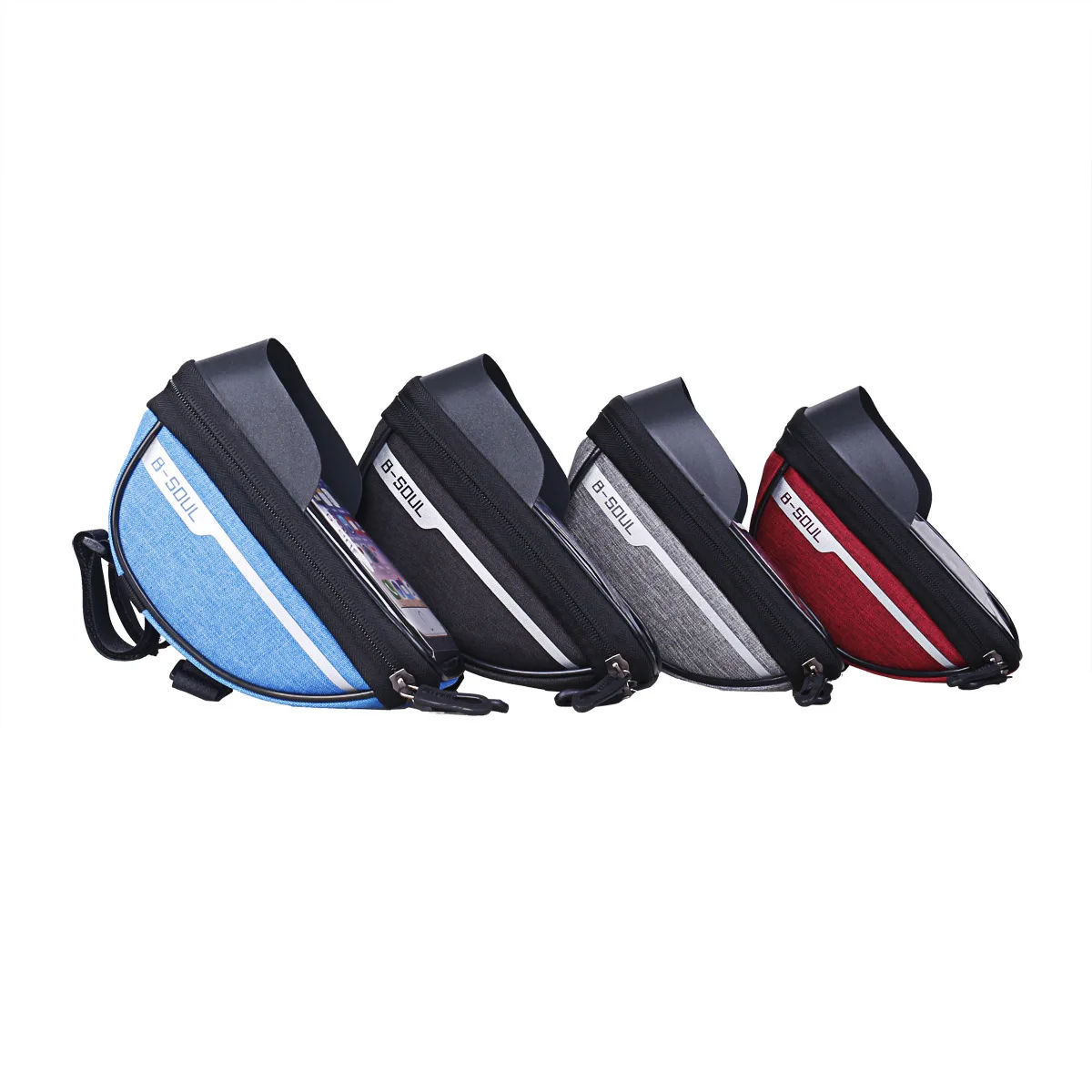 Fahrrad-Lenkertasche Wasserdichte Touchscreen-Handytasche Fahrrad-Vorderrahmentasche Rennrad-E-Bike-Tasche mit Sonnenschutz Fahrrad-Aufbewahrung – Detail 12