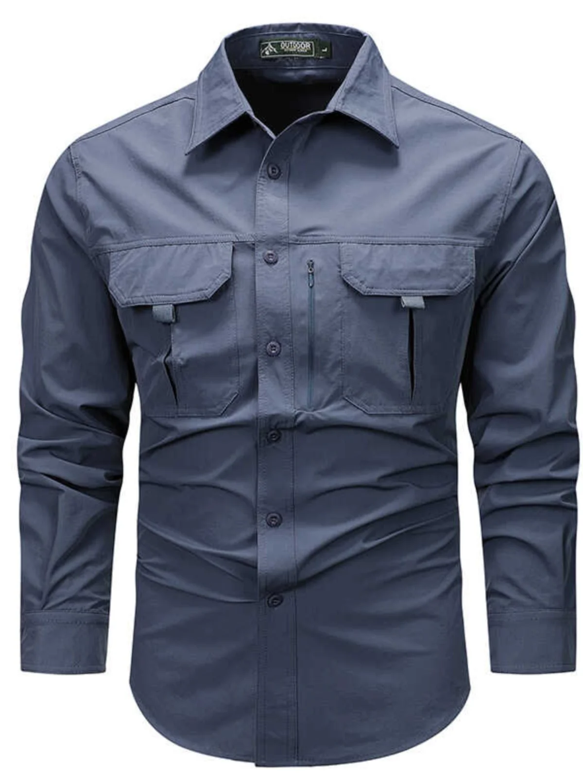 

Мужская тонкая осенняя рабочая куртка-рубашка свободного кроя для активного отдыха, повседневная, городская, молодежная, с воротником