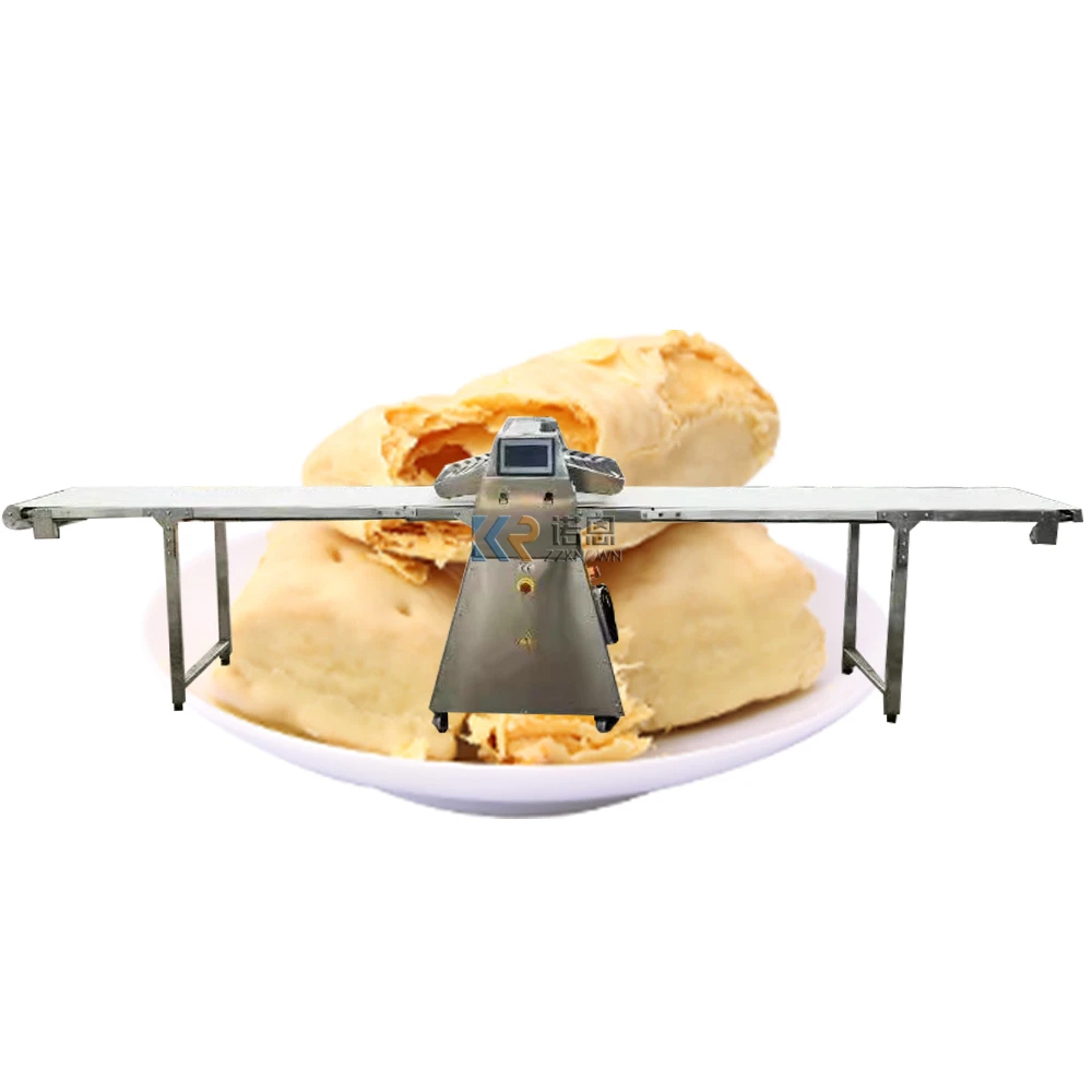 Commercial Automatic Pizza Dough Sheeter Forming Shortening Machine Puff Egg Tart Pastry Making Machine Stainless Steel