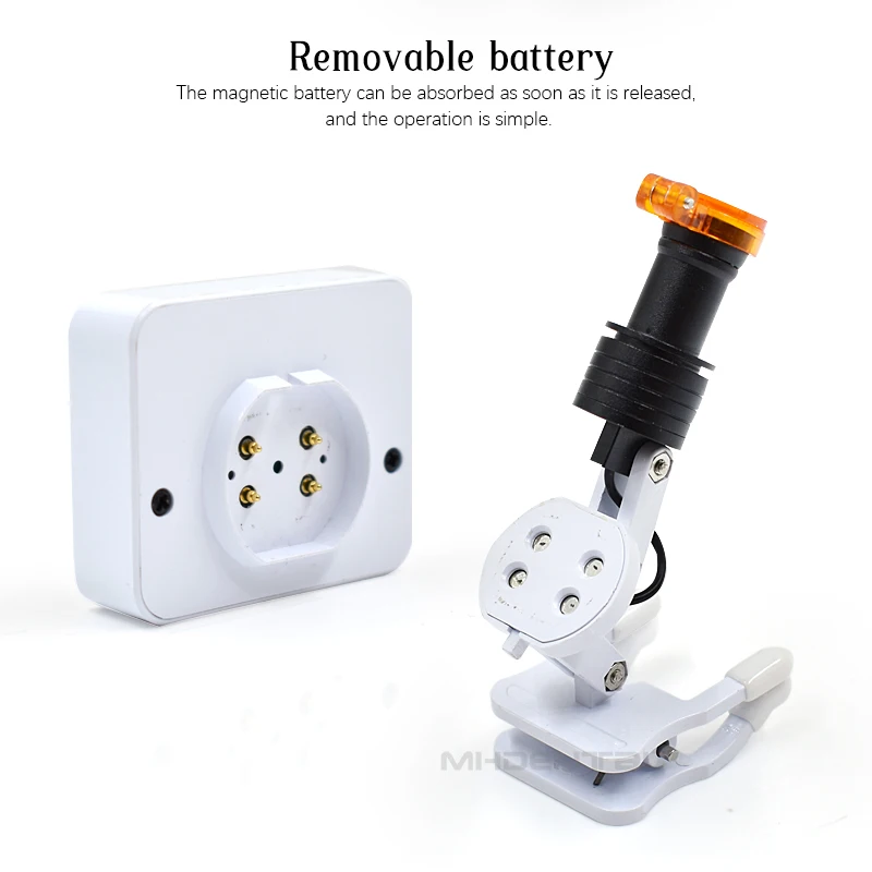 

Беспроводной светодиодный хирургический налобный фонарь с фильтром, мощный прожектор, теплый/белый свет, 2 аккумулятора