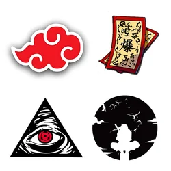 Akatsuki Cloud From Anime Naruto Manga PVC Decal Uchiha Family Coat of Arms Bumper Sticker for Laptop Car Truck Windows