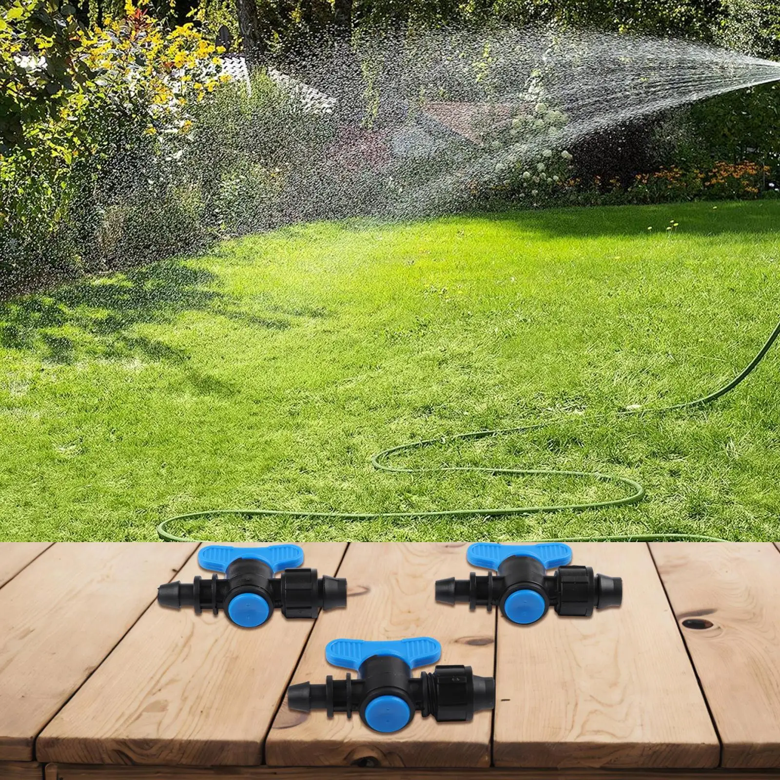 

Шаровой кран-соединитель для ирригации, 3 шт., 16 мм, с гайкой-фиксатором и шаровым клапаном для надежного контроля потока воды