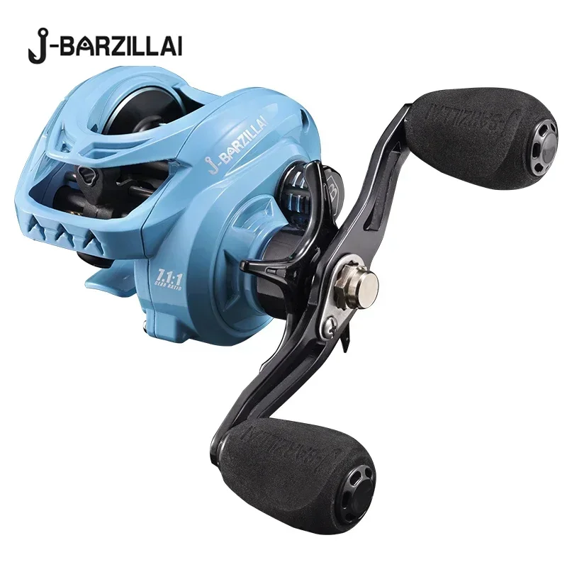 

Ultralight Baitcasting Reel 6oz Smooth 17.6 LB Drag 7.2:1 Gear Ratio 39mm Lower Profile Design in Blue for Enhanced Fishing