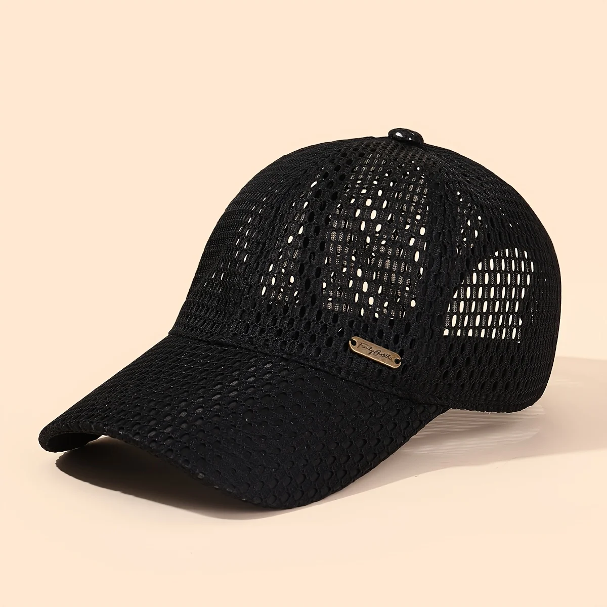 Herren Sommer Dünne Sportkappe Outdoor Mesh Logo Modische Sommer-Baseballkappe Atmungsaktiver Sonnenhut Anglerhut – Detail 2