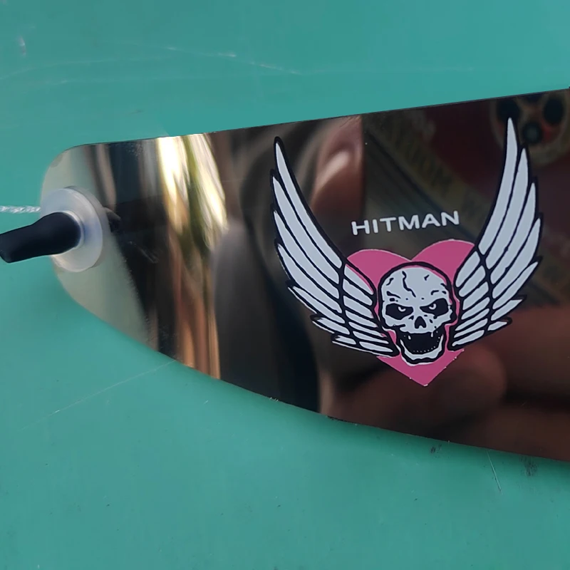 New Hitman Bret Hart Licensed Silver Hart Wrap Around Shades pink Sunglasses
