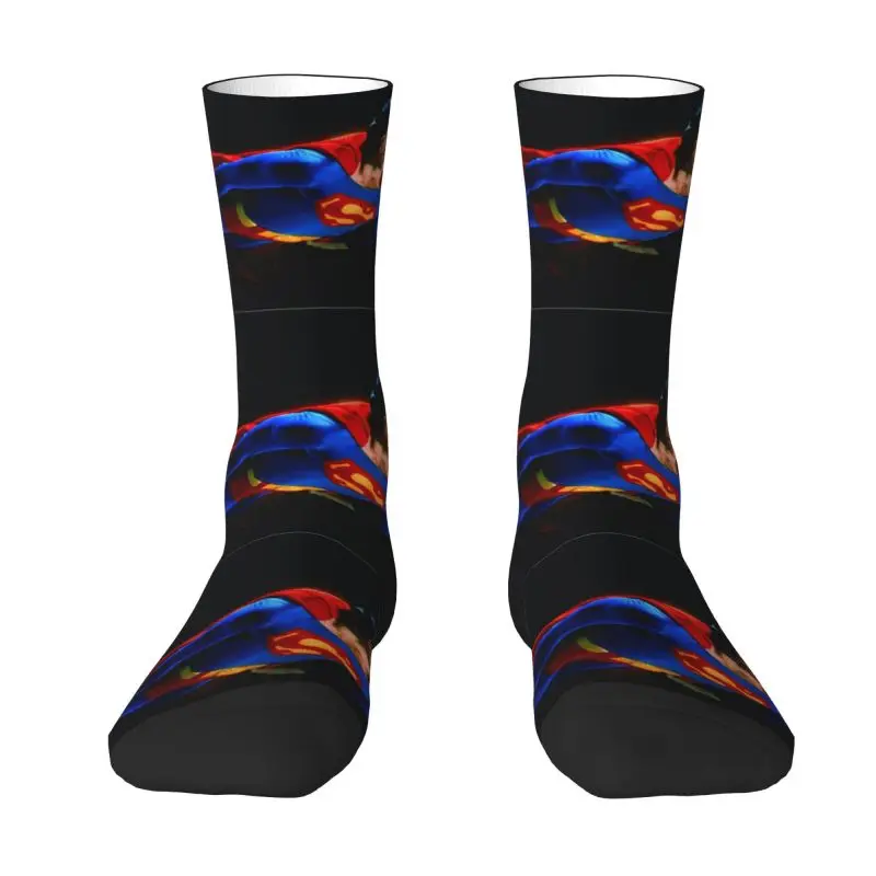 Supermans Mens Crew Socks Unisex Cute 3D Print Dress Socks