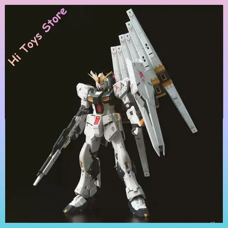 

In Stock Bandai Original Rg 1/144 Nu Rx 93 Assembly Model Statue Creative Ornament Children Toys Birthday Gift