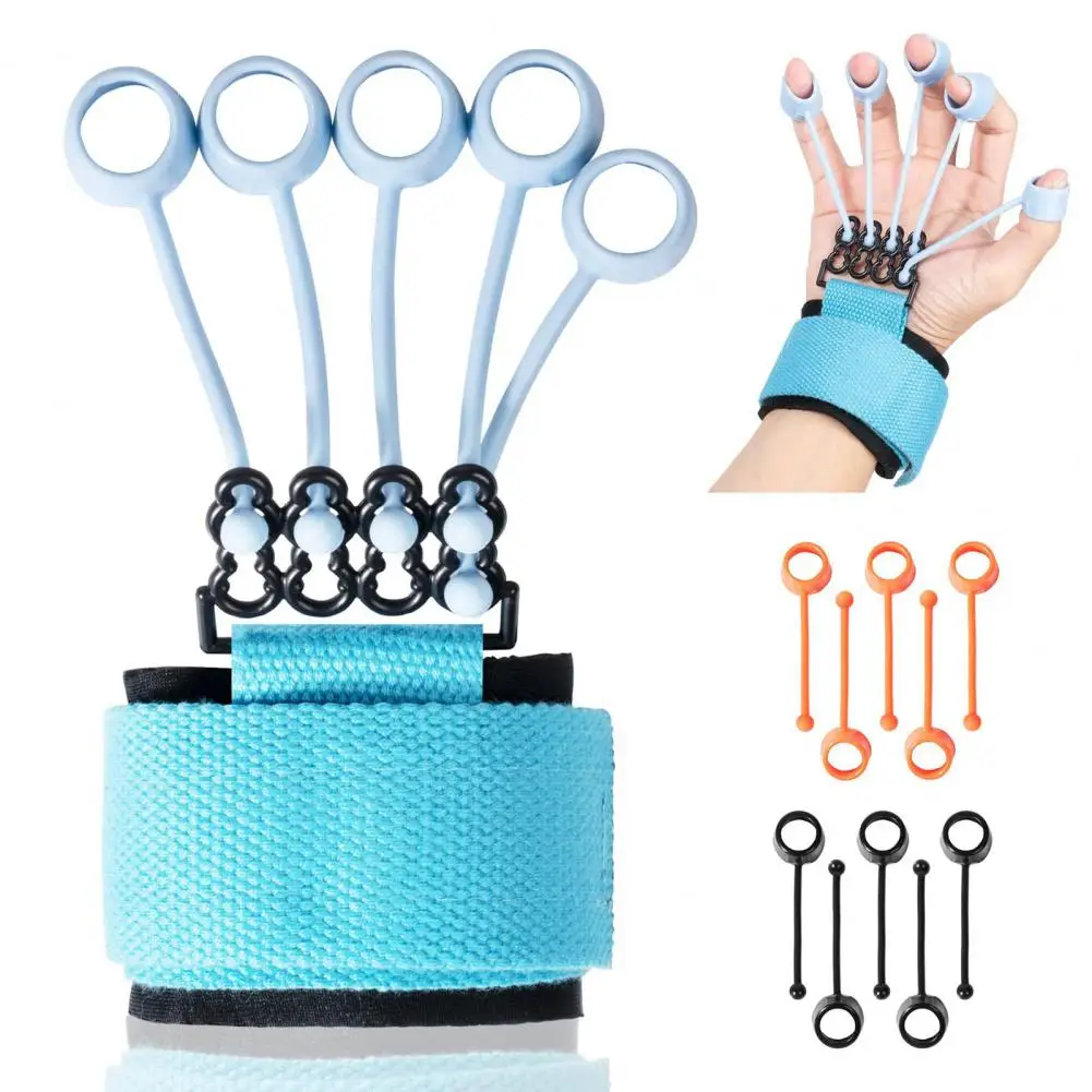 Finger Exercise Band 1 Set Non-deformable Non-slip Fastener Tape  Grip Strength Finger Exerciser Training Supply