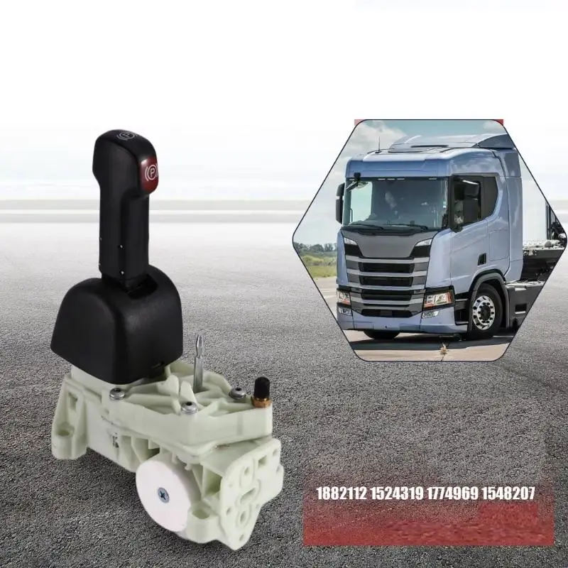 Truck Parking Brake Hand Valves 1524319 1774969 1548207 1882112 with Vertical Lever and Red Parking Marking for H9EE