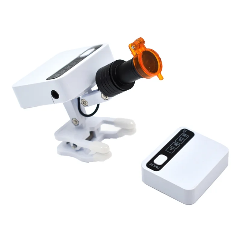 ABLL-Wireless 5W LED Headlight Removable Batteries Clip-On Headlamp With Optical Filter For Magnifier