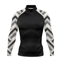 Men's UPF 50+ Long Sleeve Rashguard Shirt Sun Protection Beach Swim Shirt Quick Dry Surfing Shirt