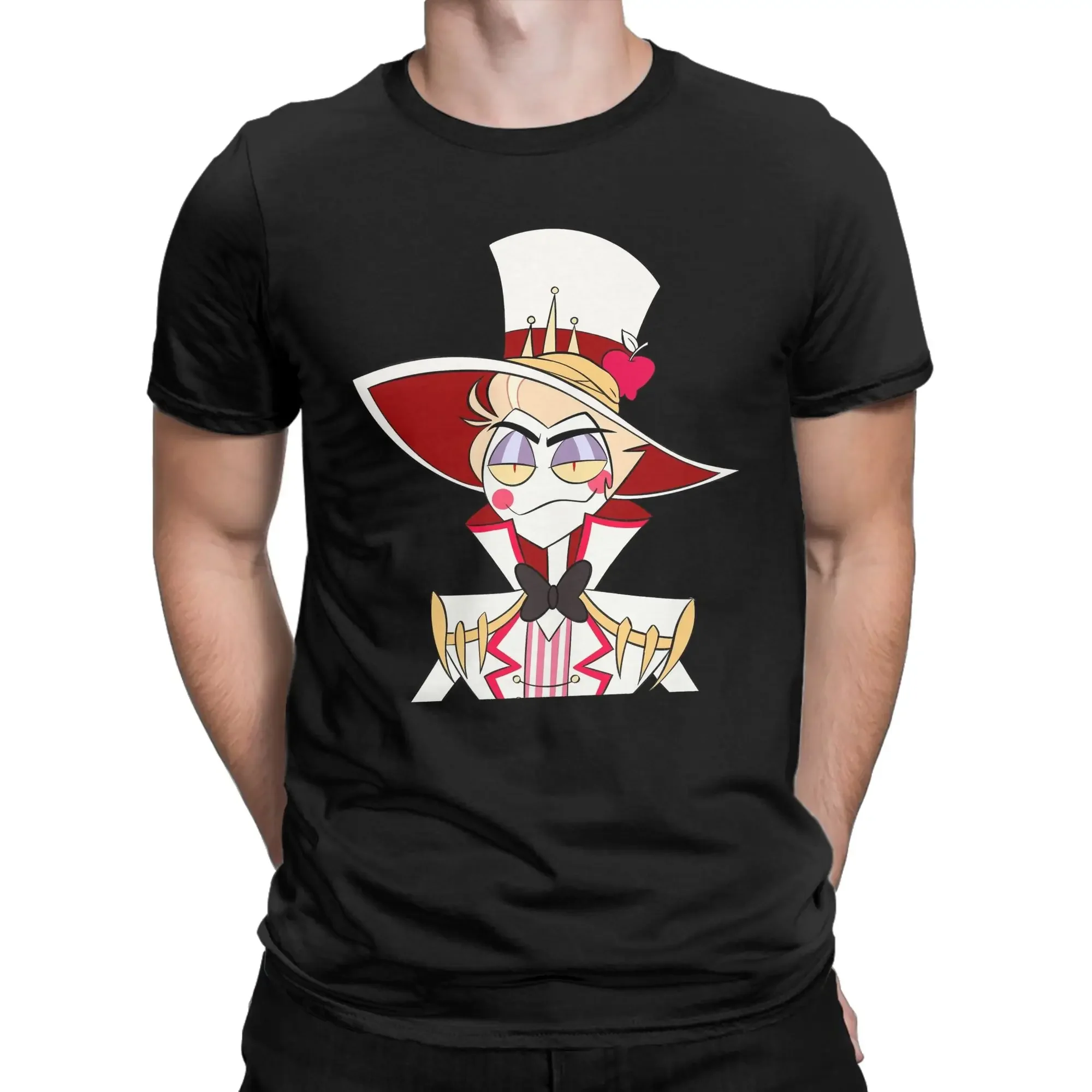 

Cool Hazbin Hotel Graphic Print T-Shirt Cotton Crew Neck Short Sleeve