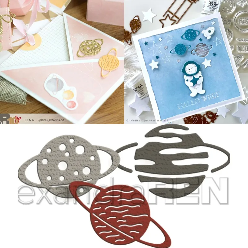 Troqueles de corte de Metal con cohetes de paseo de astronautas, recién llegados, moldes DIY, reserva de chatarra, troqueles para hacer papel, plantilla artesanal hecha a mano