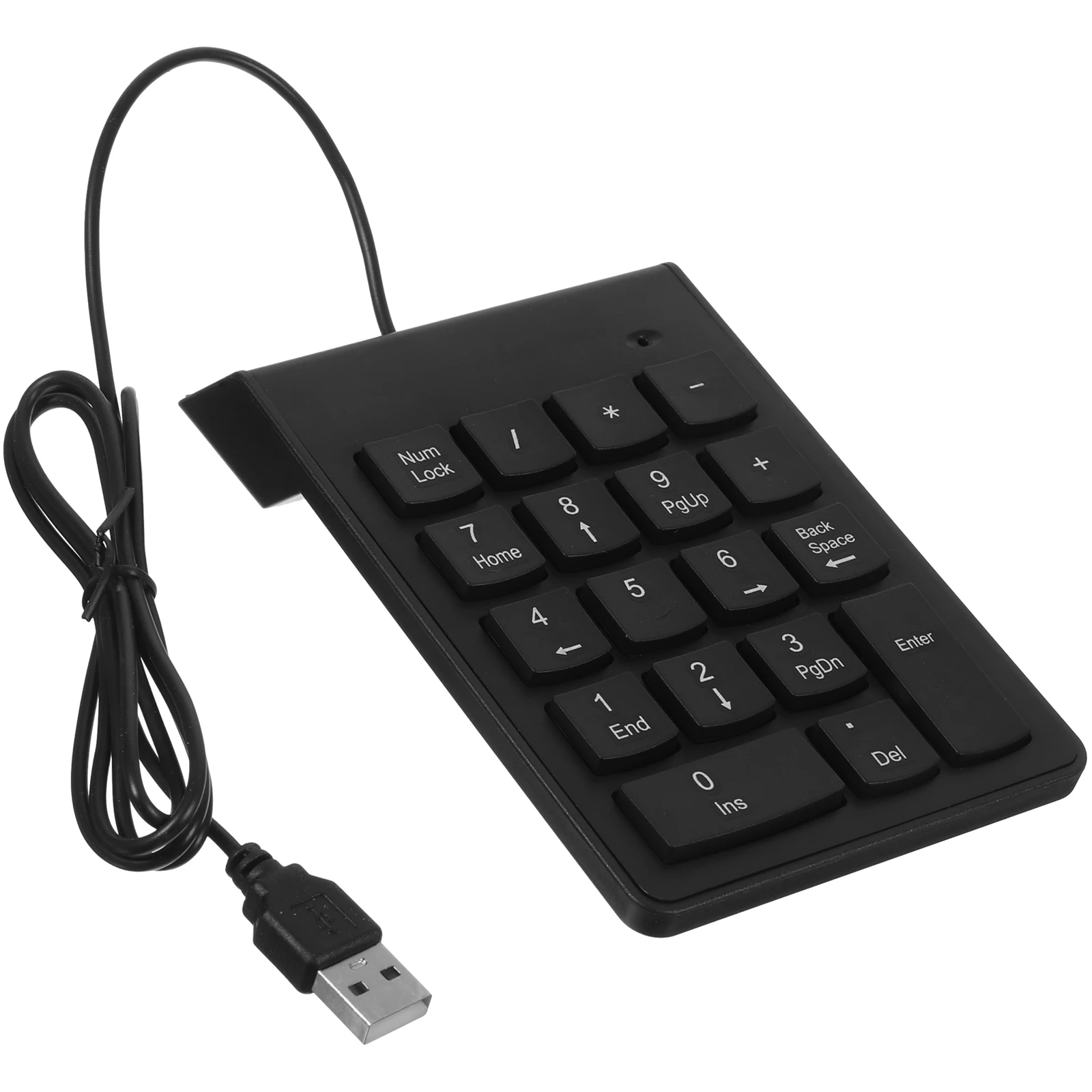 

19 Key USB Wired Numeric Keypad Small Keyboard for Laptop Number Pad Plastic Portable Efficient Input Finance Banking