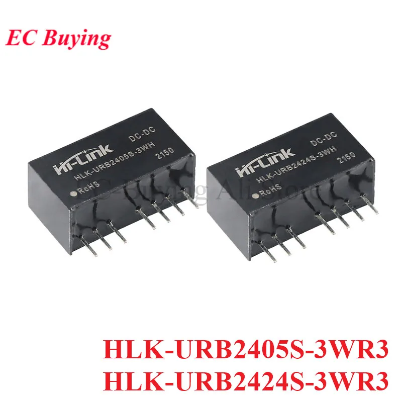 DC-DC 24V to 5V 24V 3W Isolated Switching Power Supply Module DC DC Short Circuit Protection HLK-URB2405S-3WR3 HLK-URB2424S-3WR3