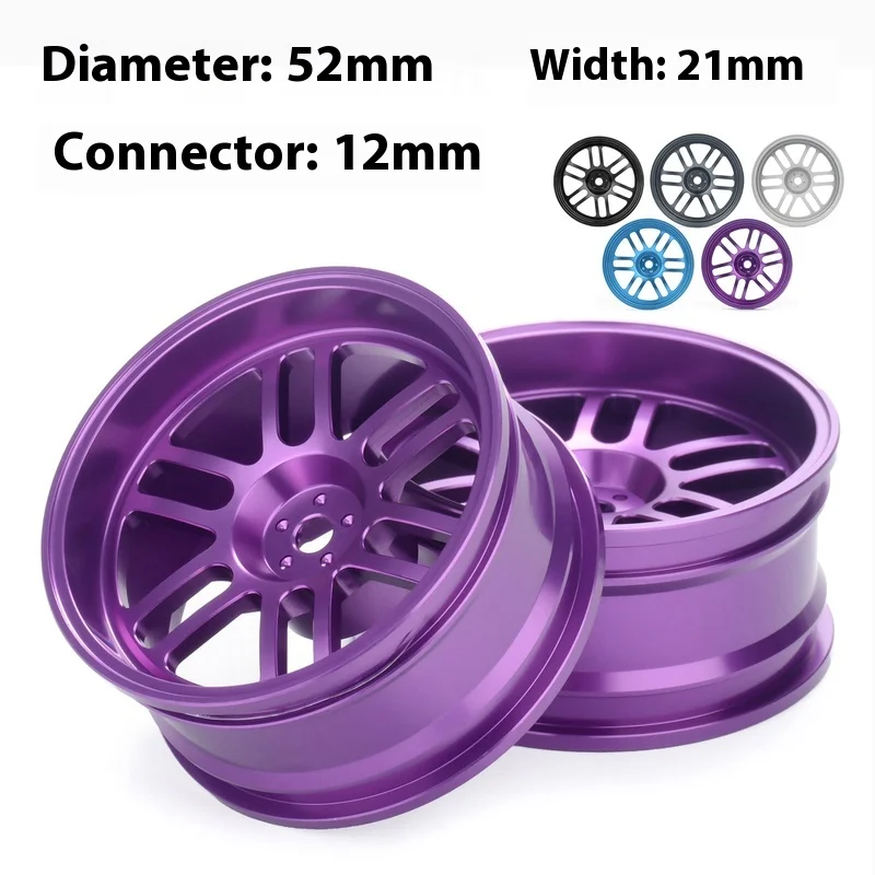 Rc 1:10 Remote Control Car Metal Upgrade Accessories Wheel Hub Diameter 52mm Combining Device 12mm Drifting Wheel Hub Hexagram