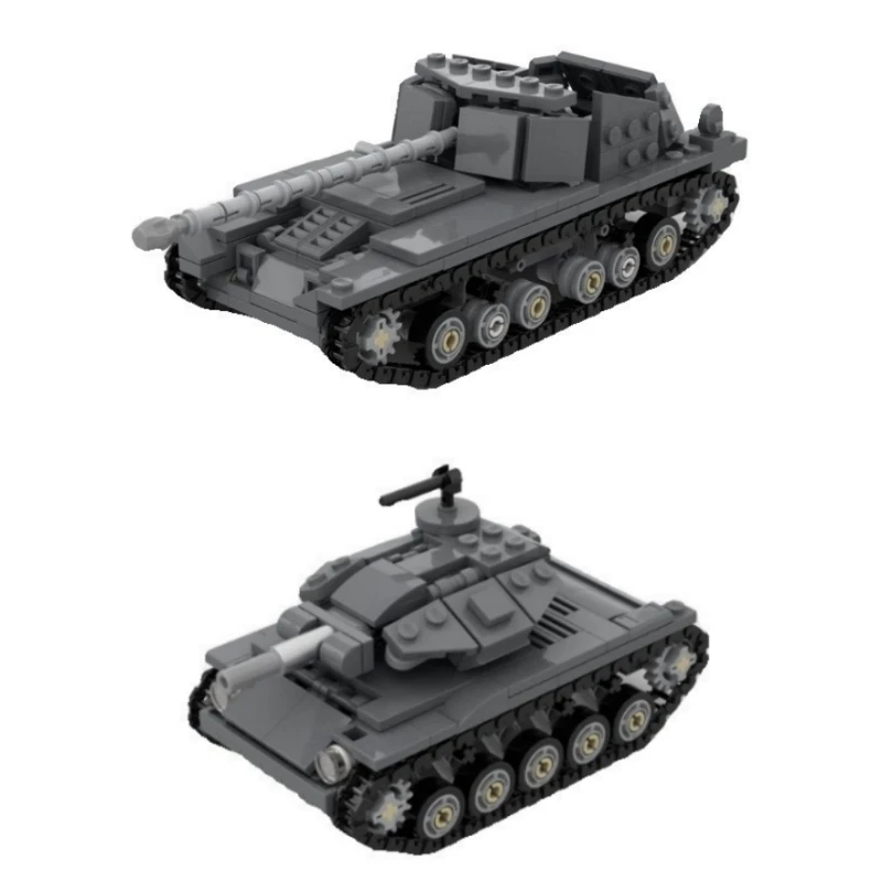 Military Series Archer Self-Propelled Anti-Tank T49 Light Tank Building Blocks Educational Toys Children\'s Day Gifts Diy Models