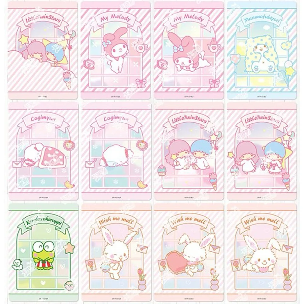 Kayou Sanrio Collection Card for Children Hello Kitty My Melody Kuromi Cinnamoroll Cute Cartoon Star Limited Game Card Kids Toys