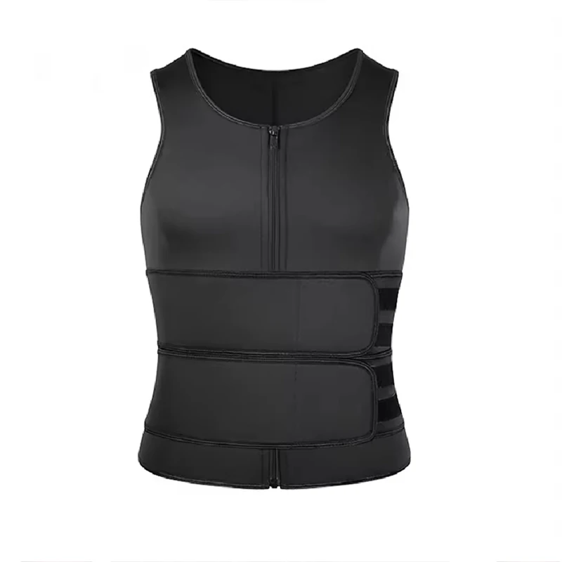 1Pc Double Waist Shapewear Men\'S Sports Vest Sweat Suit Fitness Corset Waist Corset Exercise Belly Belt