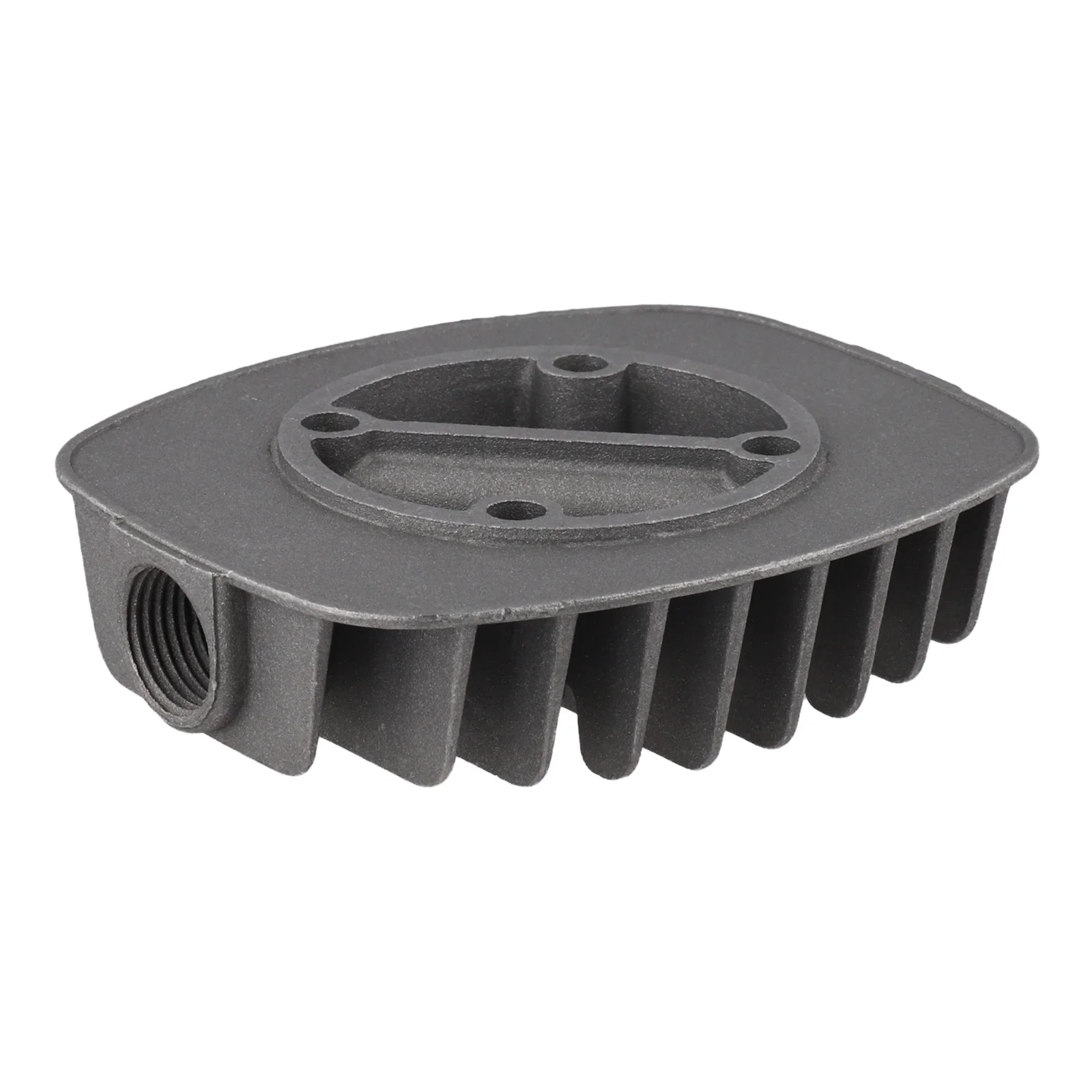 High Qulity for Brand New Cylinder Head Compressor Head 125 X 105 X 35mm G1/2In G3/8In Grey Pneumatic High Qulity