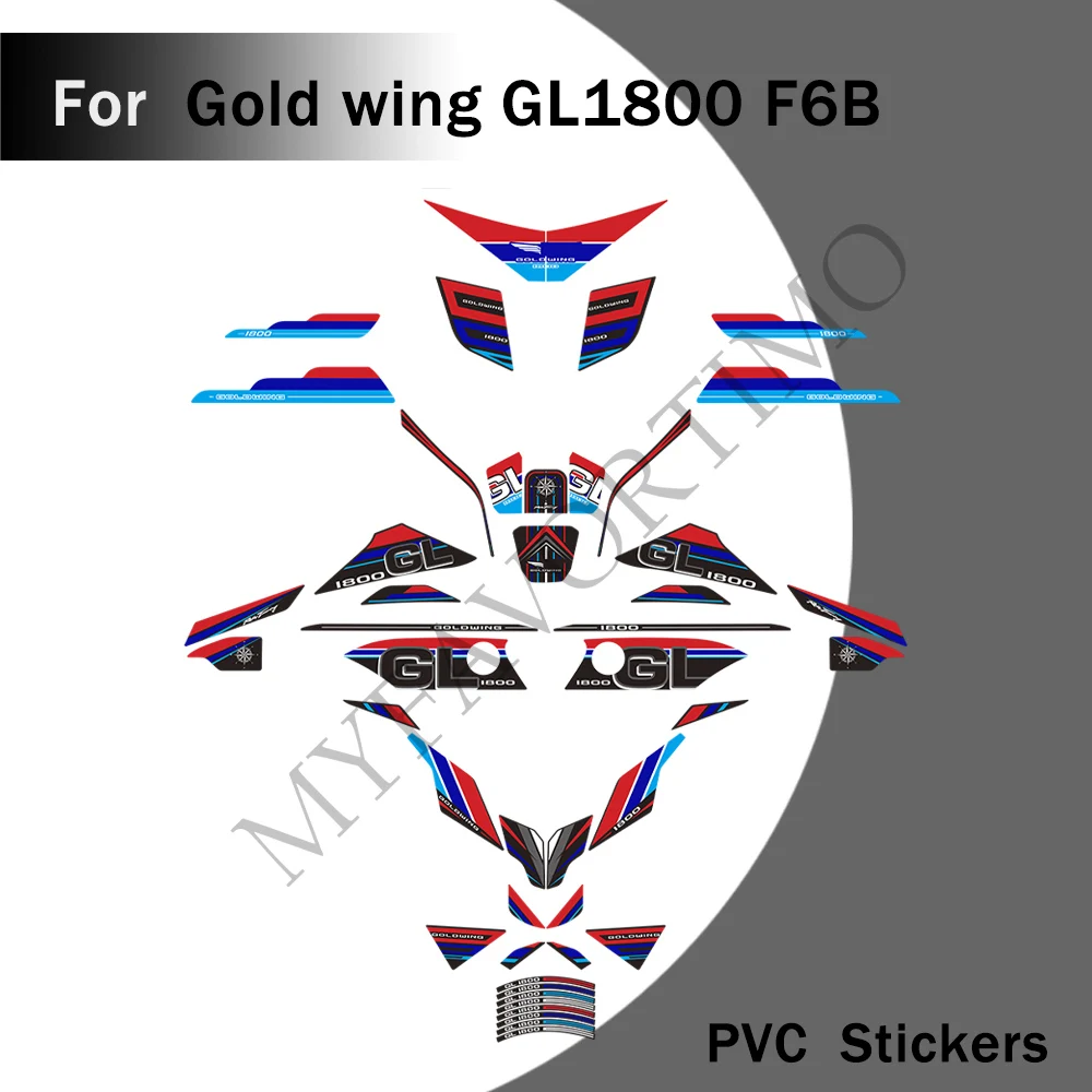 

Motorcycle fuel tank pad side gas fuel fairing trunk body protector sticker For Honda Goldwing Gold wing GL1800 F6B 2018-2024
